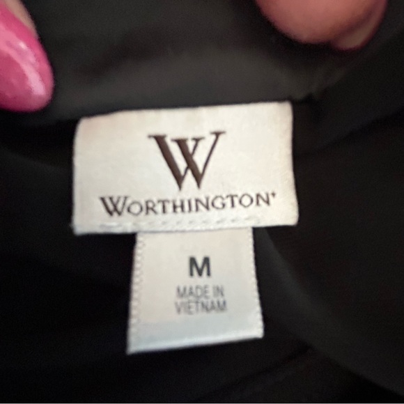 Worthington black sleeveless dress tie belt Size M - Picture 6 of 8